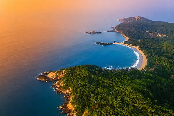 Om Beach shape views